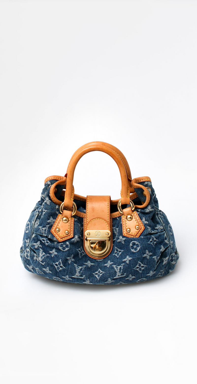 Louis Vuitton Monogram Denim Pleaty
