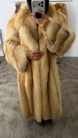 Vintage Golden Island Fox Fur Coat