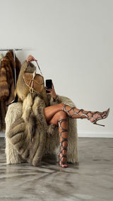 Sergio Rossi Snake Arabesque Gladiator Heels