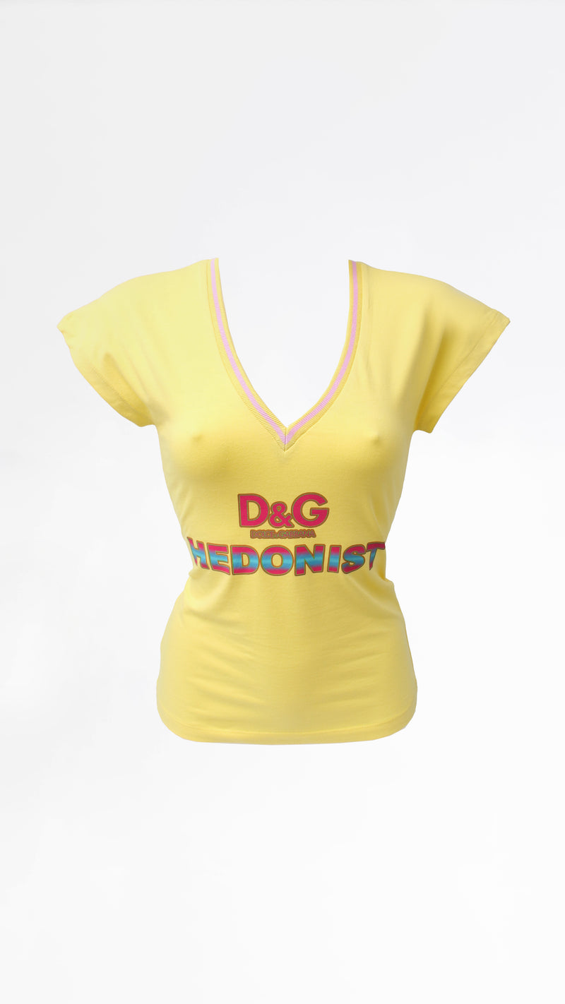 Dolce & Gabbana V Neck Top