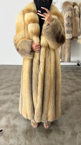 Vintage Golden Island Fox Fur Coat