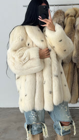 Vintage Arctic Fox Fur Coat