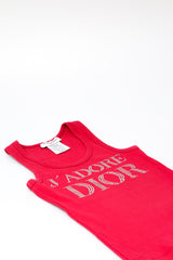 Dior J'adore Dior Rhinestone Tank Top