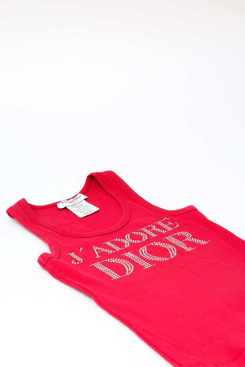 Dior J'adore Dior Rhinestone Tank Top