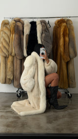 Vintage Fox & Mink Fur Coat