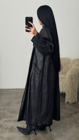 Vintage Leather Trench Coat