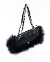 Chanel Lambskin & Mongolian Goat Fur Tibet Flap Bag