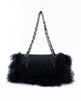 Chanel Lambskin & Mongolian Goat Fur Tibet Flap Bag