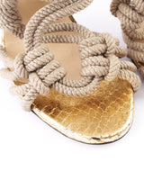 Jimmy Choo Keane Rope Gladiator Heels - EU 38