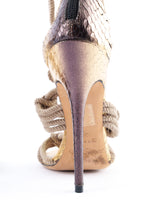 Jimmy Choo Keane Rope Gladiator Heels - EU 38