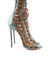 Dsquared2 Iridescent Python Rope Gladiator Heels - EU 39