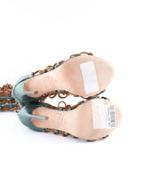 Dsquared2 Iridescent Python Rope Gladiator Heels - EU 39
