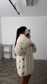 Vintage Fox Spotted Fur Coat