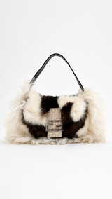Fendi Calico Fur Shoulder Bag