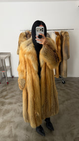 Vintage Golden Island Fox Fur Coat
