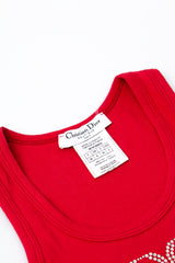 Dior J'adore Dior Rhinestone Tank Top