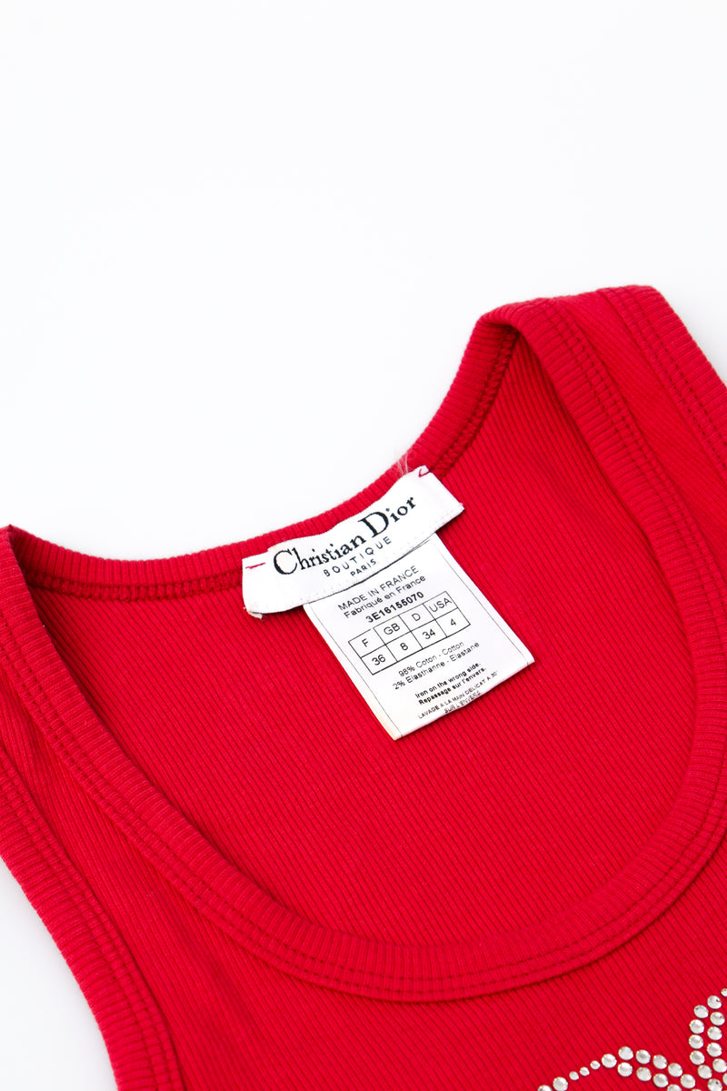 Dior J'adore Dior Rhinestone Tank Top