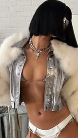 Dior Cuban Chain Padlock Necklace