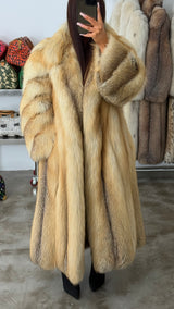 Vintage Golden Island Fox Fur Coat