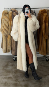 Vintage Fox & Mink Fur Coat
