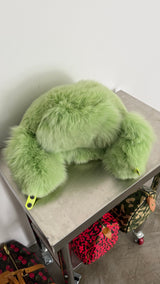 Fox Fur Trapper Hat - Green