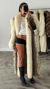 Vintage Lynx Fox Fur Coat