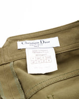 Dior Logo Plate Khaki Green Trousers