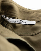 Dior Logo Plate Khaki Green Trousers