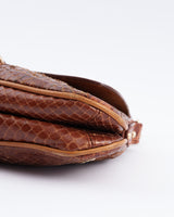Dolce & Gabbana Leather Snakeskin Shoulder Bag