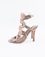 Sergio Rossi Snakeskin Heels - EU 39.5