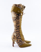 Dior Ostrich CD Logo Boots - EU 37