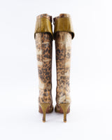 Dior Ostrich CD Logo Boots - EU 37