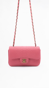 Chanel Python Mini Classic Flap Bag