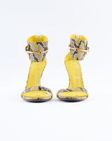 Gucci Ursula Horsebit Python Heels - EU 39.5
