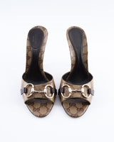 Gucci Monogram Horesbit Heels - EU 39