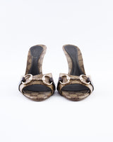 Gucci Monogram Horesbit Heels - EU 39