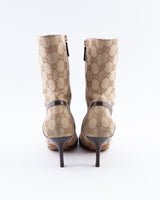 Gucci Monogram Ankle Boots - EU 37