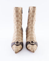Gucci Monogram Ankle Boots - EU 37