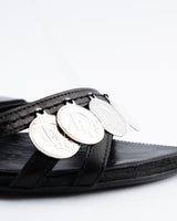 Dior Leather Coin Heels - EU 38.5