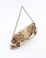 Gucci X Tom Ford Python Horsebit Chain Shoulder Bag