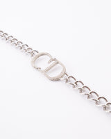 Dior CD Crystal Logo Necklace