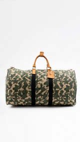 Louis Vuitton X Takashi Murakami Monogramouflage Keepall Bandouliere 55
