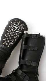 Chanel CC Leather Biker Boots