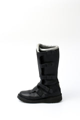 Chanel CC Leather Biker Boots