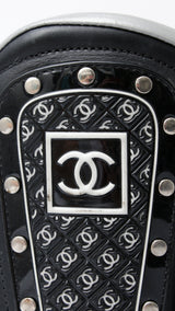 Chanel CC Leather Biker Boots