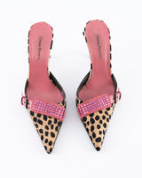 Cesare Paciotti Leopard Print Mules - EU 36