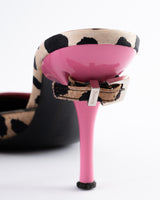 Cesare Paciotti Leopard Print Mules - EU 36