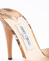 Jimmy Choo Python Leather Heels - EU 39