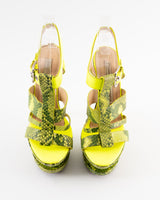 Gianmarco Lorenzi Snakeskin Heels - EU 38