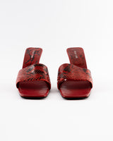 Sergio Rossi Snakeskin Heels - EU 40